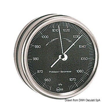 Horloge au quartz Barigo Orion cadran noir | EAN 8033137117046 Ref 28.082.70
