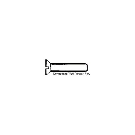 Vis tête conique fraisée fendue 5x30 AISI 304 MET/TS5X30| EAN 8033137178603 Ref A2-963-05X030