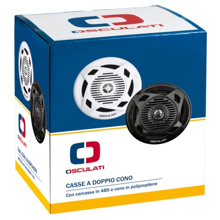 
Enceintes double cône 5,25" 2x40 W blanc 
