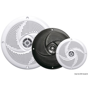 
Enceintes double cône ultra slim 5,25" - blanc 
