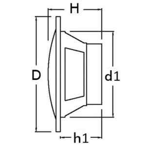 
Enceintes double cône 6,5" 2x60 W noir 
