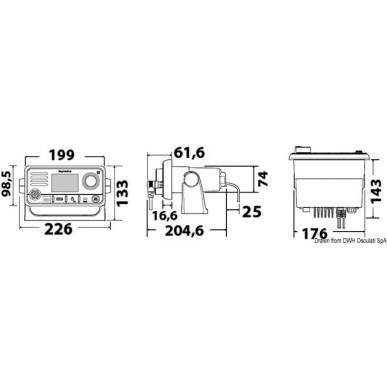 Radio RAYMARINE VHF Ray63/Ray73| EAN 8033137118760 Ref 29.720.06