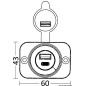 
Prise USB standard + micro 
