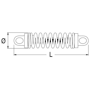 Dispositif amarrage DOUGLAS MARINE Spring 90x480mm | EAN 8033137201974 Ref 01.198.16