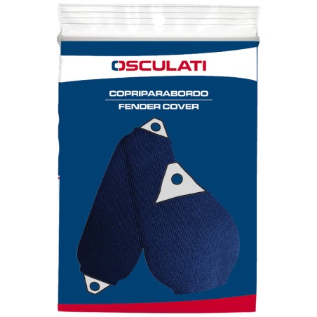 Housse de pare-battage cylindrique Ø22x64cm Taille Polyform F2 bleu navy - Réf Osculati 33.480.02 EAN 8033137029431