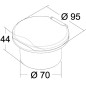 
Boîtier douche chromé Classic Evo tuyau PVC 4 mm BULK 10 pièces
