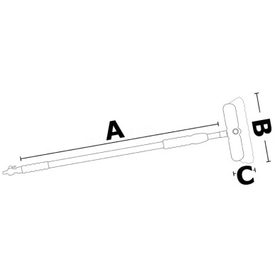 Balais-brosse télescop. Osculati standard 95/150 cm| EAN 8033137052286 Ref 36.191.00