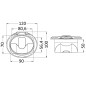 
Douche de pont Nuvola douche Keji tuyau nylon 2,5m 
