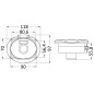 
Boîtier douche Elissa douche Tiger tuyau inox 2,5m 
