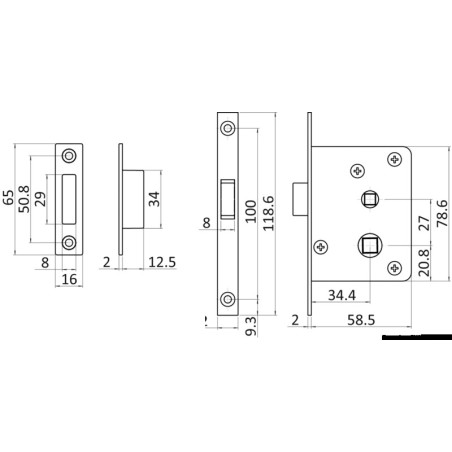 
Serrure magnétique simple 

