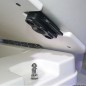 
Fermeture verticale escamotable blanc 
