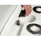 
Fermeture verticale escamotable blanc 
