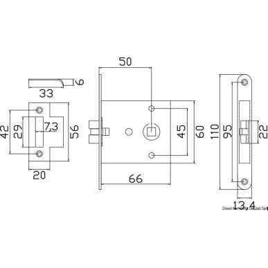 Serrure encastrée | EAN 8033137020254 Ref 38.131.47