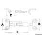 Sauterelle laiton chromé 110x50 mm
Sauterelle laiton chromé 110x50 mm