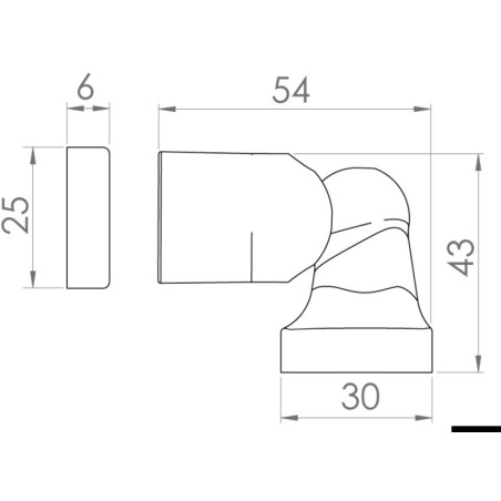 
Bloque-porte magnétique AISI 316 poli miroir 

