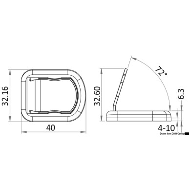 Arrêt de porte magnétique fil | EAN 8033137226298 Ref 38.155.80