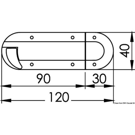 
Bloque-porte ressort laiton chromé 
