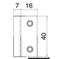 
Fermeture Flush Lock ovale type A magnétique 
