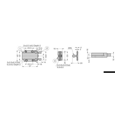 Loquet d'arret non magnétique + gâche flottante SUGATSUNE Ref 38.199.02