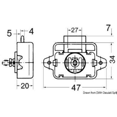 Mini déclic bouton laiton chromé 16 mm | EAN 8033137010439 Ref 38.182.01