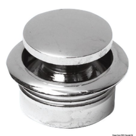 
Pommeau laiton chromé 13 mm 
