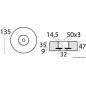 
Anode zinc fixation escamotable Ø 135 mm 
