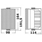 Cabinet stereo 2-way speakers black
Cabinet stereo 2-way speakers black