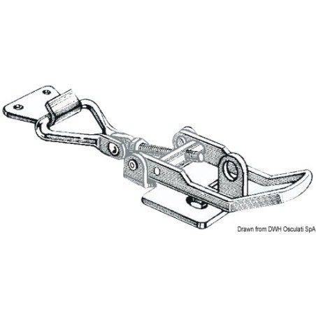 
Fermeture levier inox 123-137 mm 
