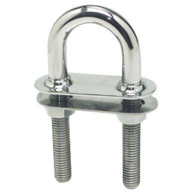 Cavalier U raccord conique inox poli mir 100x9,5mm | EAN 8033137130311 Ref 39.127.01
