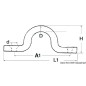 
Pontet inox 4x42 mm 
