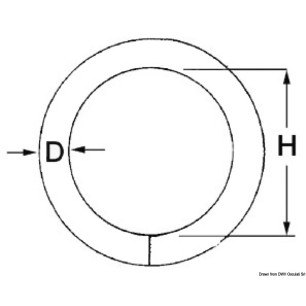 
Anneau rond 6x60 mm 
