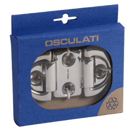 
Anneau rabattable 45x87mm double 6 mm Charge de rupture Kg 3600
