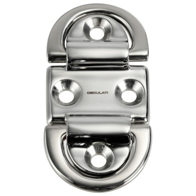 Anneaux rabattables "folding pad eyes" + anneau forgé HR| EAN 8033137192401 Ref 39.871.01