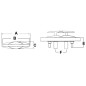 
Taquet rétractab.Retract AISI316 poli miroir 220mm 
