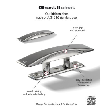 Bitte escamotable Ghost II 160 mm inox poli | EAN 8033137198144 Ref 40.155.16