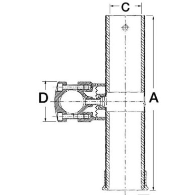 Porte-canne AISI316 p. tubes 30/35 mm | EAN 8033137006289 Ref 41.167.61