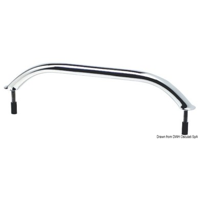 Main-courante ovalisée AISI316 vis au dehors 407mm | EAN 8033137135378 Ref 41.910.16