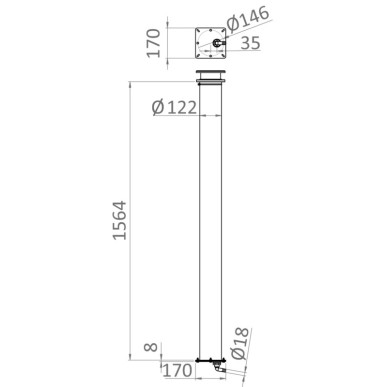 N.2 sacs drainage p.bossoir télescopique 42.358.00 | EAN 8033137213038 Ref 42.358.90