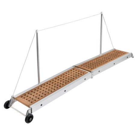 
Passerelle pliante caillebotis en teck 210 cm 
