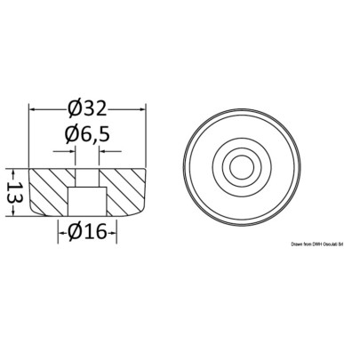 Paire anode latérales p. hélice 2 pales | EAN 8033137213137 Ref 43.223.14