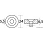 Rondelle aluminium 24x6,5
Rondelle aluminium 24x6,5