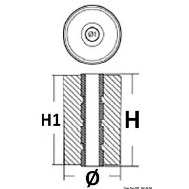 Anode zinc p.échappement Volvo DPH/DPR | EAN 8033137213229 Ref 43.232.01