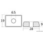 
Anode zinc Tohatsu 4/6 HP - 2/4 temps 

