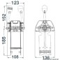 
Boîtier de commande bi-levier AISI316 
