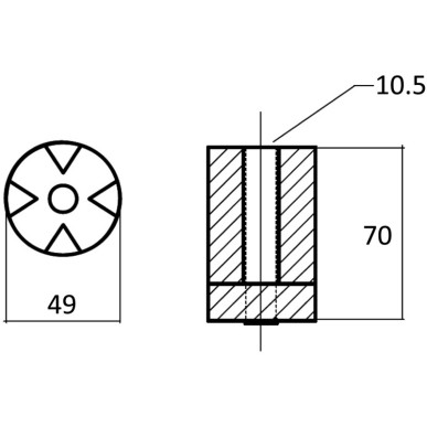 Anode zinc B | EAN 8033137139031 Ref 43.512.00