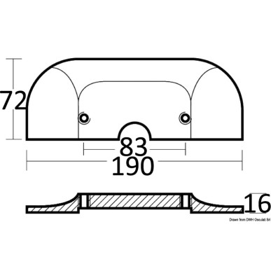 Plaque anode aluminium intra-hors-bord Alpha One | EAN 8033137138911 Ref 43.435.11