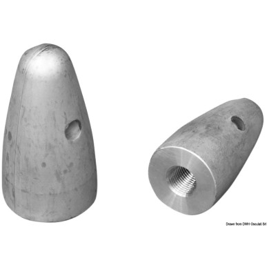 Ogive zinc hélice Ø 35/40 mm | EAN 8033137139055 Ref 43.514.00