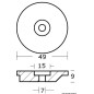 
Anode  plaque 9,9/15 HP 
