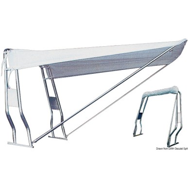 Taud télescopique poupe blanc 130 x 155 cm | EAN 8033137147418 Ref 46.906.22