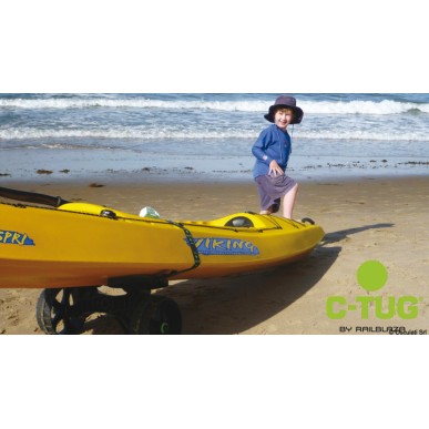 Chariot C-TUG + roues Kiwi RAILBLAZA Ref 47.341.01